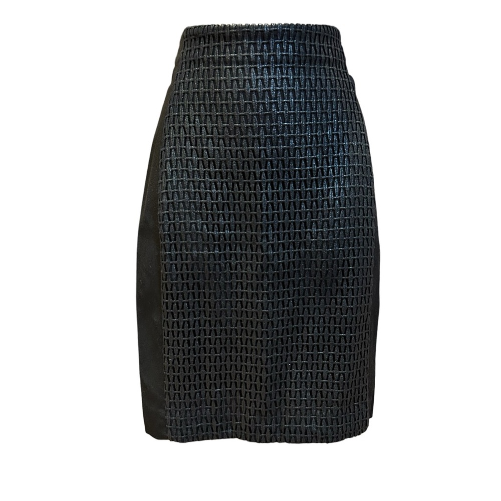 Roland Mouret for Banana Republic Black Woven Pencil Skirt 2
